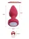 Anal Plug Led Light Vibrating Plug, Remote Control, 10 Vibration Modes, Silicone, USB, Red, 9 cm
