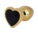 Hearty Metal Butt Plug Medium, Gold with Color Crystal - Assorted Colors