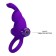 Vibrating Silicone Penis Ring 10 functions of Vibration-Purple