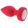 Anal Plug Led Light Vibrating Plug, Remote Control, 10 Vibration Modes, Silicone, USB, Red, 9 cm