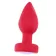 Anal Plug Led Light Vibrating Plug, Remote Control, 10 Vibration Modes, Silicone, USB, Red, 9 cm