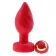 Anal Plug Led Light Vibrating Plug, Remote Control, 10 Vibration Modes, Silicone, USB, Red, 9 cm