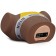 Streetgirl's Sensation Pulse Vibrating, Rechargeable Vagina & Anus Real Feel Masturbator  - Brown III