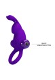 Vibrating Silicone Penis Ring 10 functions of Vibration-Purple