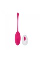 Wireless Silicone Egg Vibrator Kate 12 Vibration Modes USB Rechargeable - Dark pink