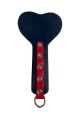 Doubled Coloured Heart Paddle - Red / Black