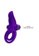 Vibrating Silicone Penis Ring 10 functions of Vibration-Purple-3