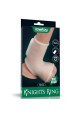 Vibrating Silk Knights Ring with Scrotum Sleeve (White)
